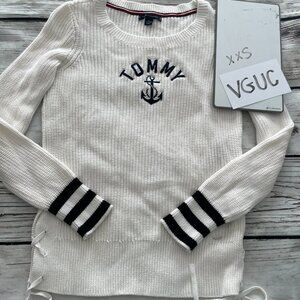 Tommy Hilfiger side tie sweater.  XXS